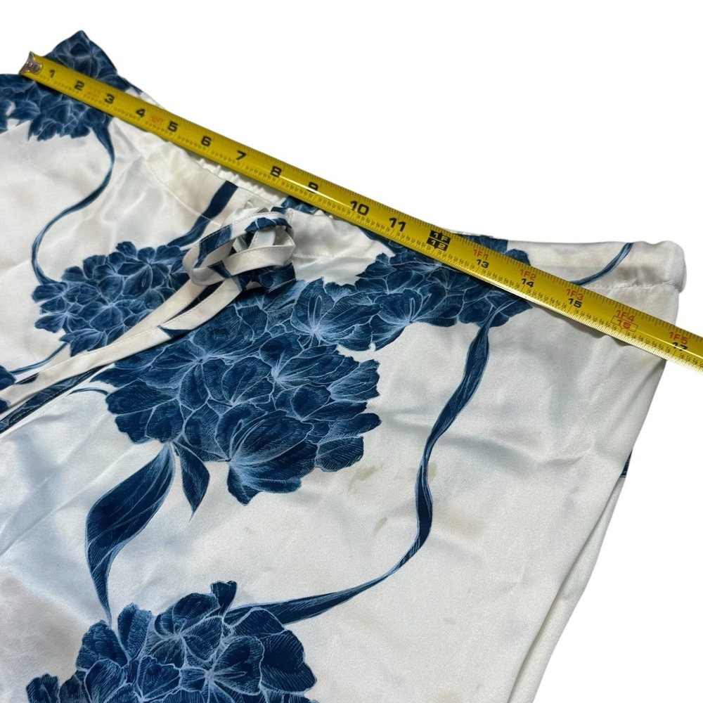 La Perla Floral 100% Silk Pajama Pants Cozy Feminine Dainty Special‎ Occasion L - Picture 13 of 16
